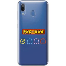 Dali Design Samsung Galaxy A20 Uyumlu Şeffaf Kılıf 1 Pac-Man Tasarımlı
