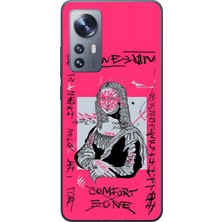 Dali Design Xiaomi Mi 12 Uyumlu Şeffaf Kılıf Graffiti 1 Tasarımlı