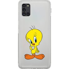 Dali Design Samsung Galaxy A31 Uyumlu Şeffaf Kılıf Cartoon 17 Tasarımlı