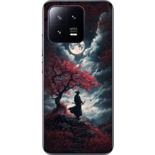 Dali Design Xiaomi Mi 13 Uyumlu Şeffaf Kılıf Samurai 2 Tasarımlı