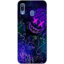 Dali Design Samsung Galaxy A20 Uyumlu Şeffaf Kılıf Graffiti 4 Tasarımlı