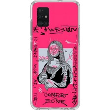 Dali Design Samsung Galaxy A71 Uyumlu Şeffaf Kılıf Graffiti 1 Tasarımlı