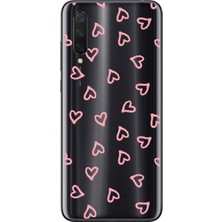 Dali Design Xiaomi Mi 9 Lite Uyumlu Şeffaf Kılıf Şeffaf Kalp 3 Tasarımlı