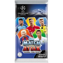 Nessiworld  UEFA Şampiyonlar Ligi 16/17 Match Attax Futbolcu Kartları - 6'lı Paket