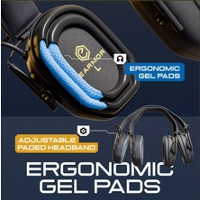 Earmor M300T Bluetooth Elektronik Atış Kulaklığı Kulak Koruma (Black) Siyah M300T-BK