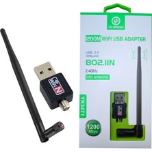 1200 Mbps 2.4 Ghz USB 2.0 Wifi Adapter 5 Dbı Antenli Wifi Adapter