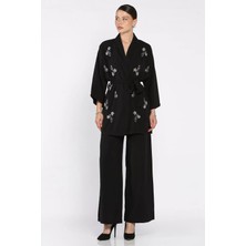 Taşlı Kimono Pantolon Ikili Takım P-00017514