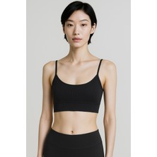 Ince Askılı Toparlayıcı Ripli Spor Büstiyer