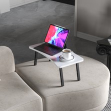 Alpa Ev Mobilya Katlanabilir Yatak ve Koltuk Üstü Laptop Sehpası - Pratik Kahvaltı ve Çalışma Masası