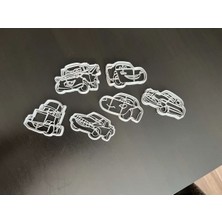 Arabalar Filmi Kurabiye Kalıbı Seti 6 Adet Cars Hamur Şekillendirici