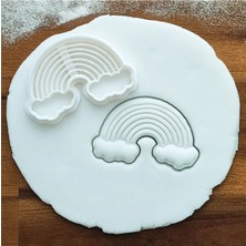 Gökkuşağı Şeklinde Kurabiye Kalıbı 3 Adet – Renkli ve Şirin Tasarım