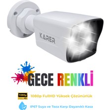 Karer 1080P Fullhd Gece Renkli Kamera | Gece Aydınlatmalı Güvenlik Kamerası