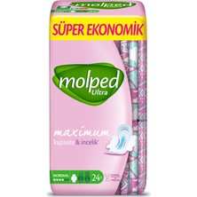 Nessiworld Molped Ultra Hijyenik Anatomik Ped Normal Süper Eko 24 Adet