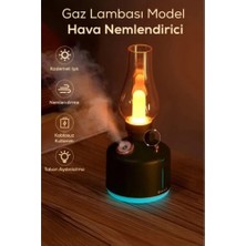 Gaz Lambası Tasarımlı Buhar Makinesi Hava Nemlendirici Dekoratif Masa Aydınlatması 280 ml 