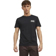 Jack & Jones Bisiklet Yaka Logolu Tişört-Corplogo