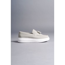 ET154 Blaze Bağcıksız Püsküllü Süet Erkek Günlük Spor Klasik Ayakkabı Bt - Gri