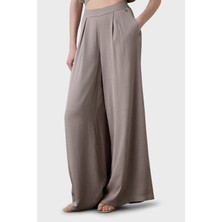 Bsb Wide Leg Yüksek Bel Geniş Paça Pileli Pantolon Bayan Pantolon 053