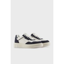Armani Exchage Logolu Süet Karışımlı Sneaker Ayakkabı Erkek Ayakkabı XUX254 XV950 U388