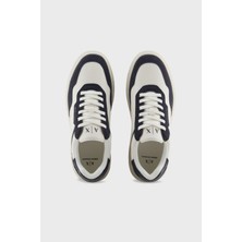 Armani Exchage Logolu Süet Karışımlı Sneaker Ayakkabı Erkek Ayakkabı XUX254 XV950 U388
