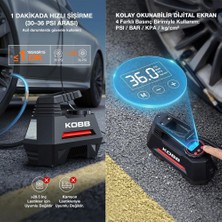 Kobb KB180 12VOLT 150 Psı Ayarlanabilir Dijital Basınç Göstergeli Lastik Şişirme Pompası