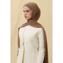 Brıce Vizon Uzun Saçak Püsküllü Pamuklu Şal