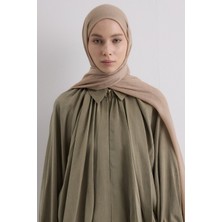 Brıce Açık Vizon Uzun Saçak Püsküllü Pamuklu Şal