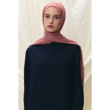 Lilyum Gül Kurusu Saçak Püsküllü Pamuklu Şal