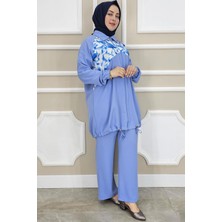 Kadın Desen Kombinli Tesettür Takım