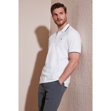 Buratti Pamuklu Regular Fit Düğmeli Polo Yaka 4'lü Paket T Shirt Erkek Polo Yaka T Shirt 590211827S4