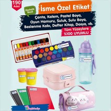 Okul Etiketi Isme Özel Kalem Defter Etiketi ( Küçük Prens -2 ) -190 Adet