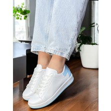 Beyaz Mavi Kadın Sneaker AIR22