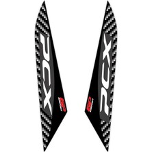 Gp Kompozit Honda Pcx 125  150 2018-2020 Uyumlu Ayak Yan Pad Siyah