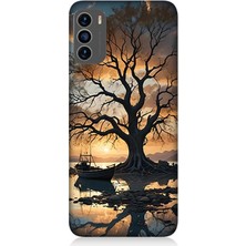 Reeder S19 Max Pro S Uyumlu Göl Kenarında Yalnız Ağaç  Desenli Silikon Kılıf