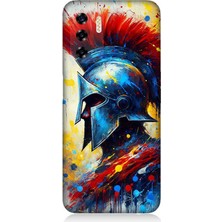 Reeder P13 Blue 2022 Uyumlu Kızıl Miğferli Savaşçı  Desenli Silikon Kılıf