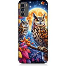 Reeder S19 Max Pro S Uyumlu Dallarda Bilge Baykuşlar  Desenli Silikon Kılıf