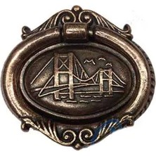 Dekoratif Zamak Sarkaç - Büyük, Kulp, Eskitme, 1 Adet