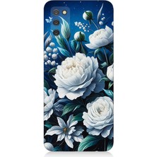 Samsung Galaxy A02S Uyumlu Yıldız Gibi Açan Çiçekler  Desenli Silikon Kılıf