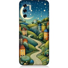 Reeder P13 Blue 2022 Uyumlu Yıldızlı Tepede Masal  Desenli Silikon Kılıf