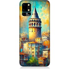 Reeder S19 Max Uyumlu Galata’da Renkli Işıklar  Desenli Silikon Kılıf