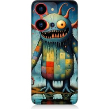 Reeder S19 Max Pro S Zoom Uyumlu Tuhaf Canavar Gülümsemesi  Desenli Silikon Kılıf