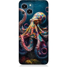 Reeder S23 Pro Max Uyumlu Derinliklerde Sekiz Kol Ahtapot  Desenli Silikon Kılıf