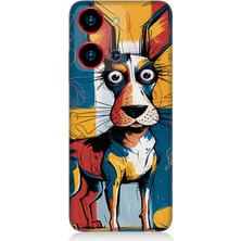 Reeder S19 Max Pro S Zoom Uyumlu Çizgilerle Renkli Köpek  Desenli Silikon Kılıf