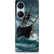 Reeder S19 Max Pro S Edge Uyumlu Fırtınada Eski Gemi  Desenli Silikon Kılıf