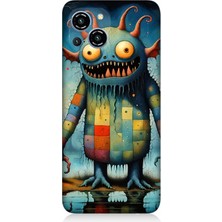 Reeder S23 Pro Max Uyumlu Tuhaf Canavar Gülümsemesi  Desenli Silikon Kılıf