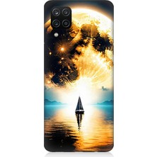 Samsung Galaxy A12 Uyumlu Güneşin Ardında Umut  Desenli Silikon Kılıf