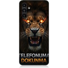 Samsung Galaxy A13 Uyumlu Aslanın Son Uyarısı Dokunma  Desenli Silikon Kılıf
