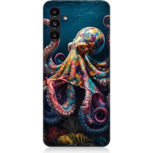 Samsung Galaxy A13 Uyumlu Derinliklerde Sekiz Kol Ahtapot  Desenli Silikon Kılıf