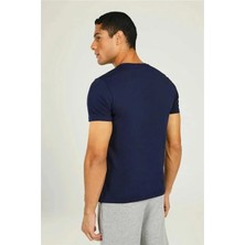 Lumberjack A101497403 M-CT106 Bsc V Nk T-Sh 4fx Erkek T-Shirt Lacivert