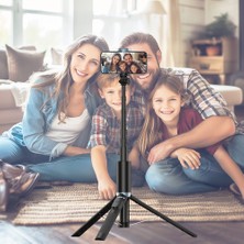 Jmary KT-259 Tripod ve Selfie Çubuğu 360 Derece Dönebilen Kablosuz Kumandalı Siyah