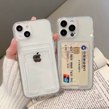 iPhone 16 Pro Max Şeffaf Kartlıklı Silikon Kılıf